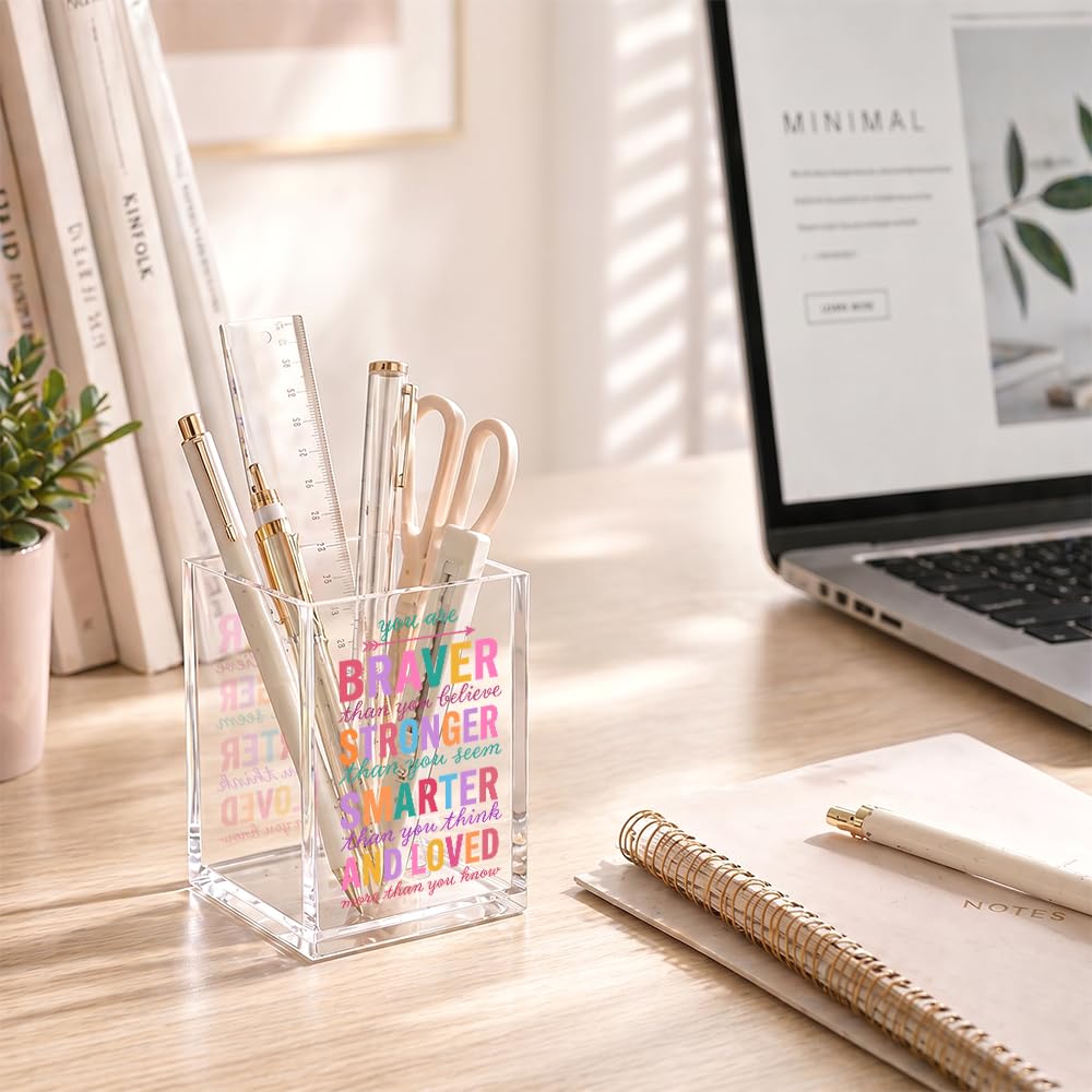 Beautiful Girl You Can Acrylic Pencil Holder Cup Gifts for Daughter
