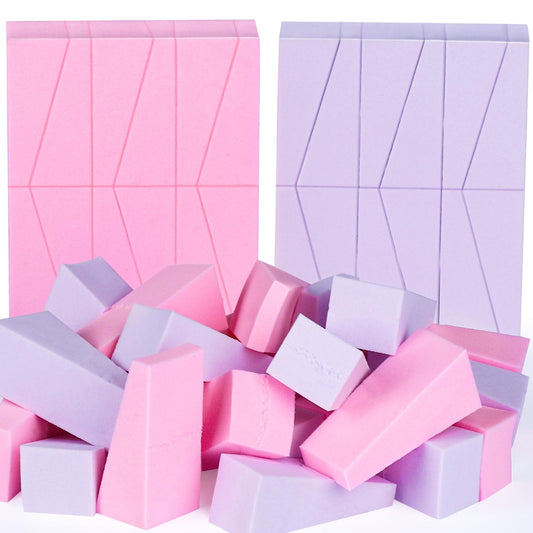 Teenitor 48 Pieces Makeup Sponges For Foundation, Latex Free Small Wedge Shaped Sponge Applicator For Liquid Cream Foundation Festival Makeup