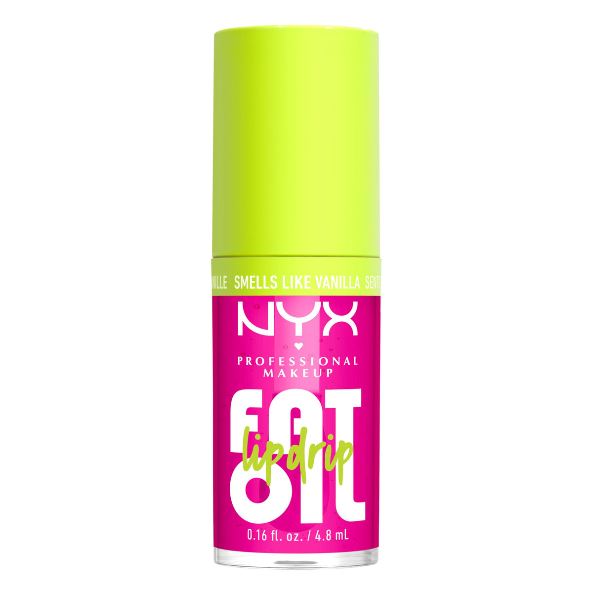 NYX PROFESSIONAL MAKEUP Fat Oil Lip Drip, Moisturizing Lip Oil Gloss, Vegan Tinted Formula, Up to 12 HR Hydration - Missed Call (Sheer Pink)