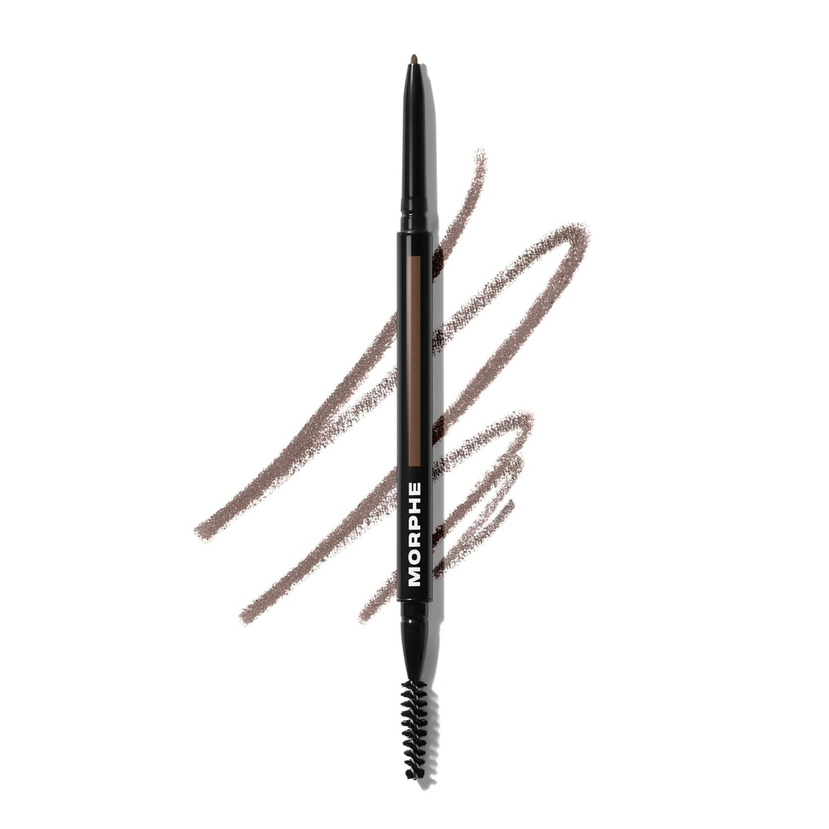 Morphe Micro Dual Eyebrow Pencil - Dual-Ended Brow Pencil Featuring a Retractable, Ultra-Precise, Pointed Tip - Richly Pigmented, Smooth-Gliding, Long-Lasting Wax Formula - Java (0.003 oz)