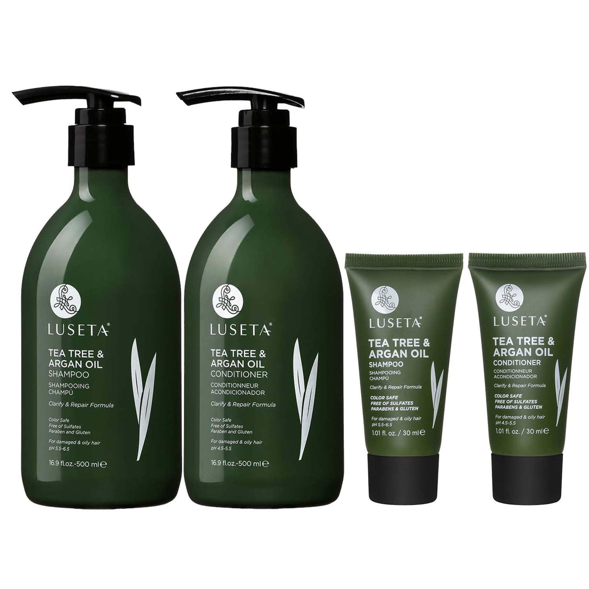 Luseta Rosemary Mint Shampoo and Conditioner Set for Hair Strengthening