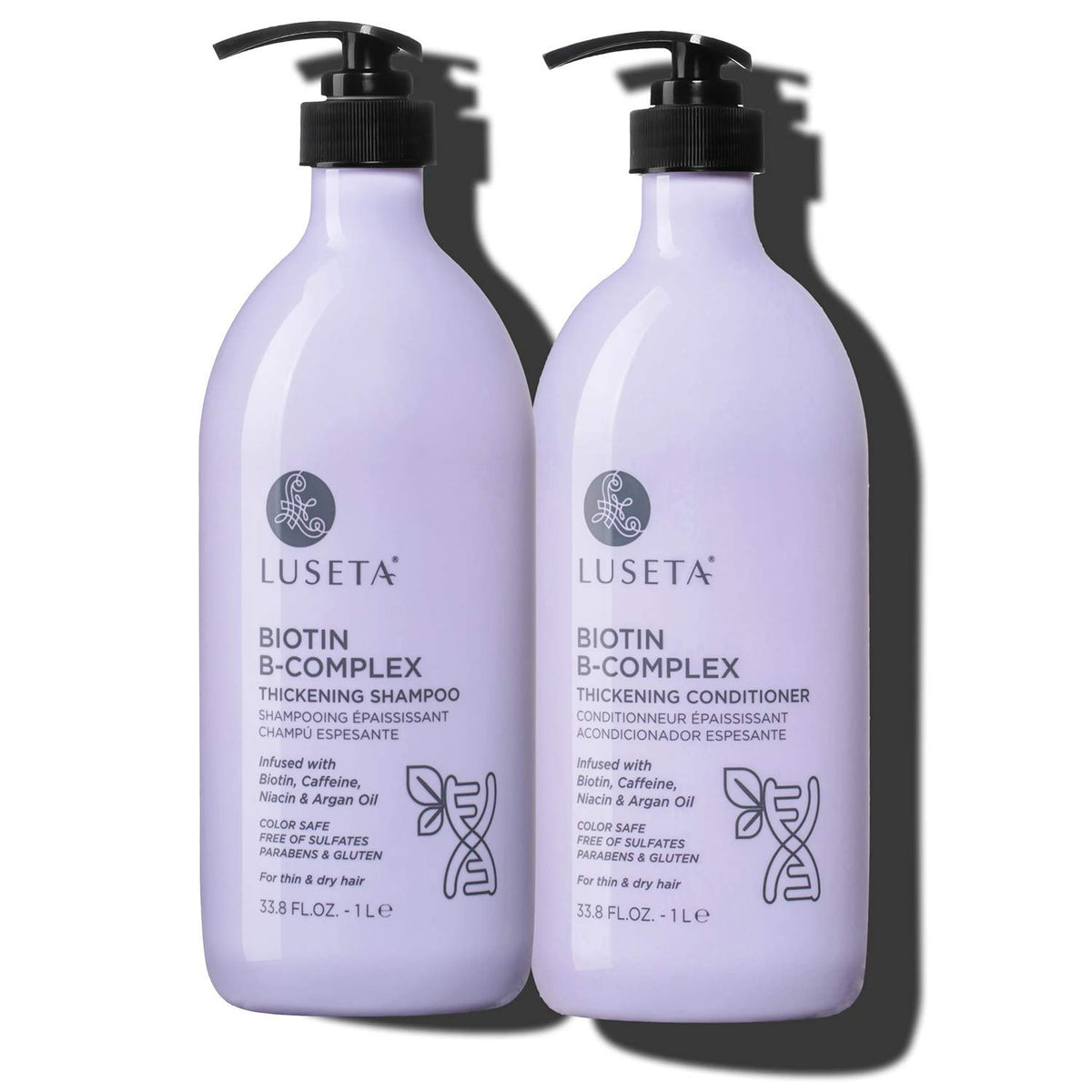 Luseta Rosemary Mint Shampoo and Conditioner Set for Hair Strengthening