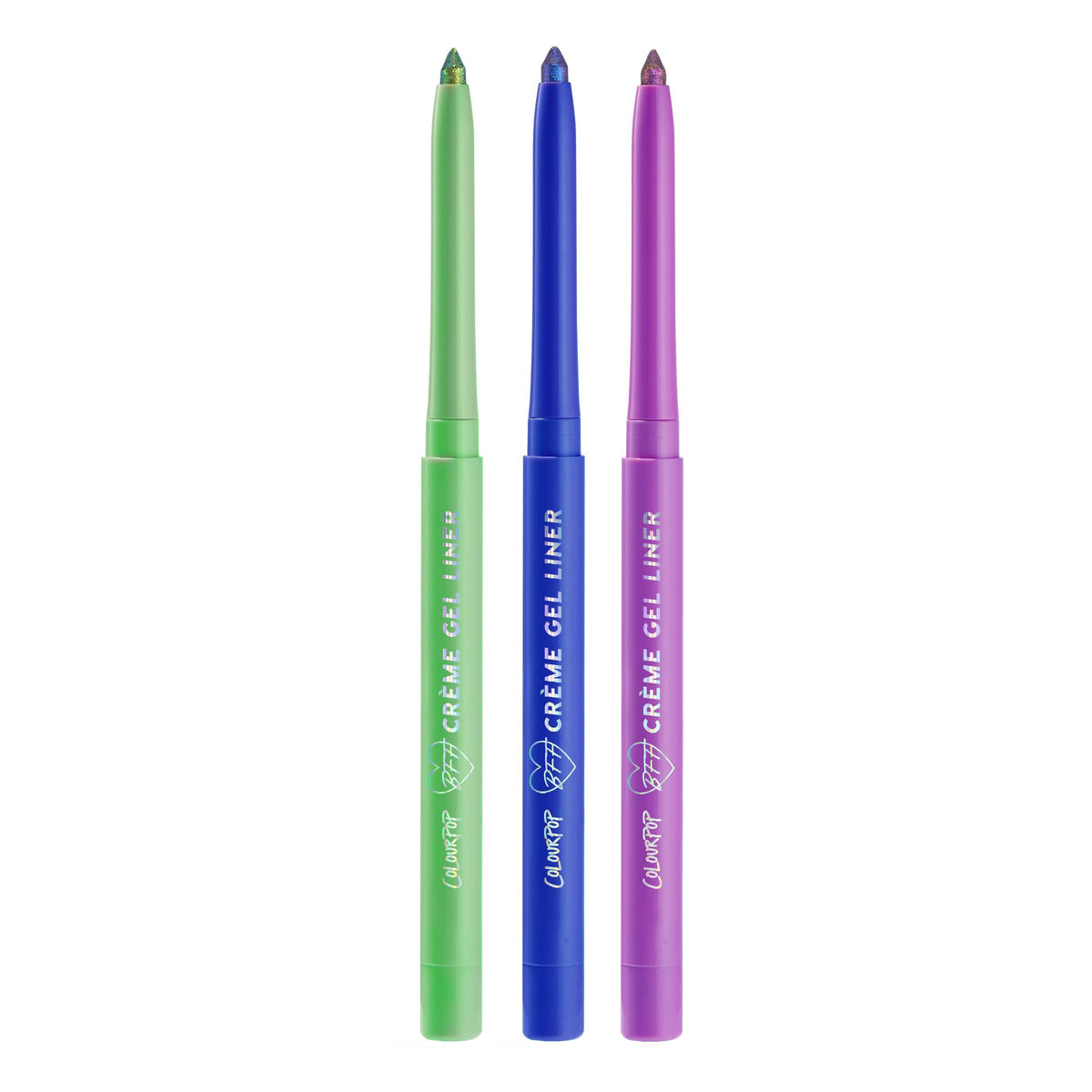ColourPop Crème Gel Waterproof Chrome Eyeliner - 18HR Wear, Ultra-Pigmented Eyeliner Pencil with Matte & Metallic Finishes - Smudge-Proof, Vegan & Cruelty-Free - Power Trip (0.01 oz)