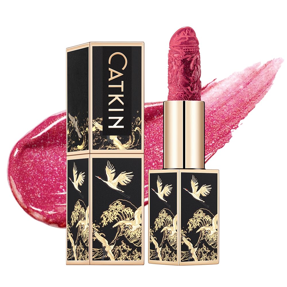 Catkin Semi-Matte Lipstick Hydrating High Impact Color Infused with Vitamin E and Avocado Oil Smooth Soft Texture Long Lasting Matte Finish 129
