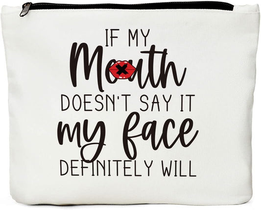 Funny Gifts for Women Makeup Bag Friendship Gifts Cosmetic Bag Zipper Pouch