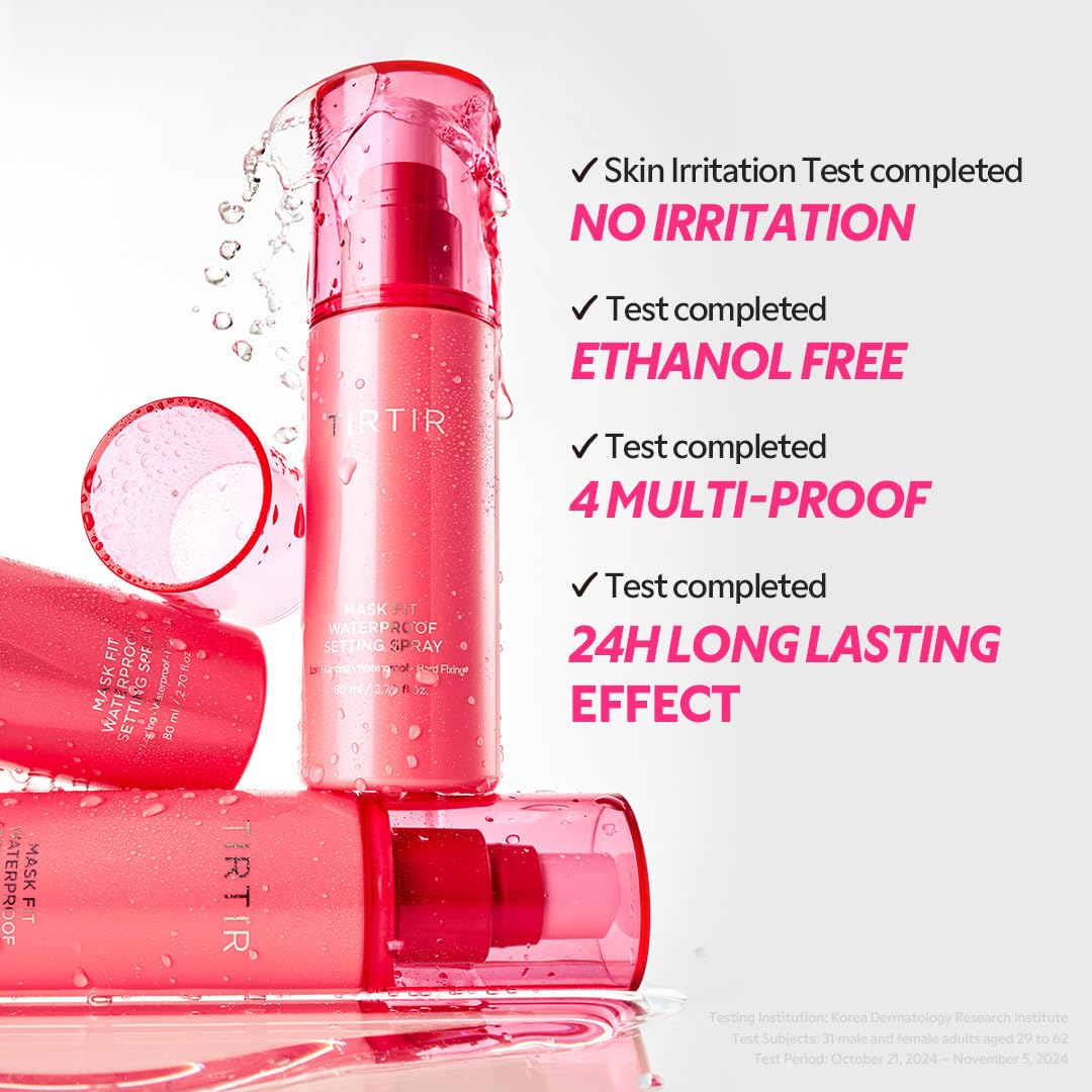 TIRTIR Mask Fit Make-up Fixer | 24H Transfer-Resistant Lightweight Non-Greasy Makeup Setting Spray 2.7 Fl Oz