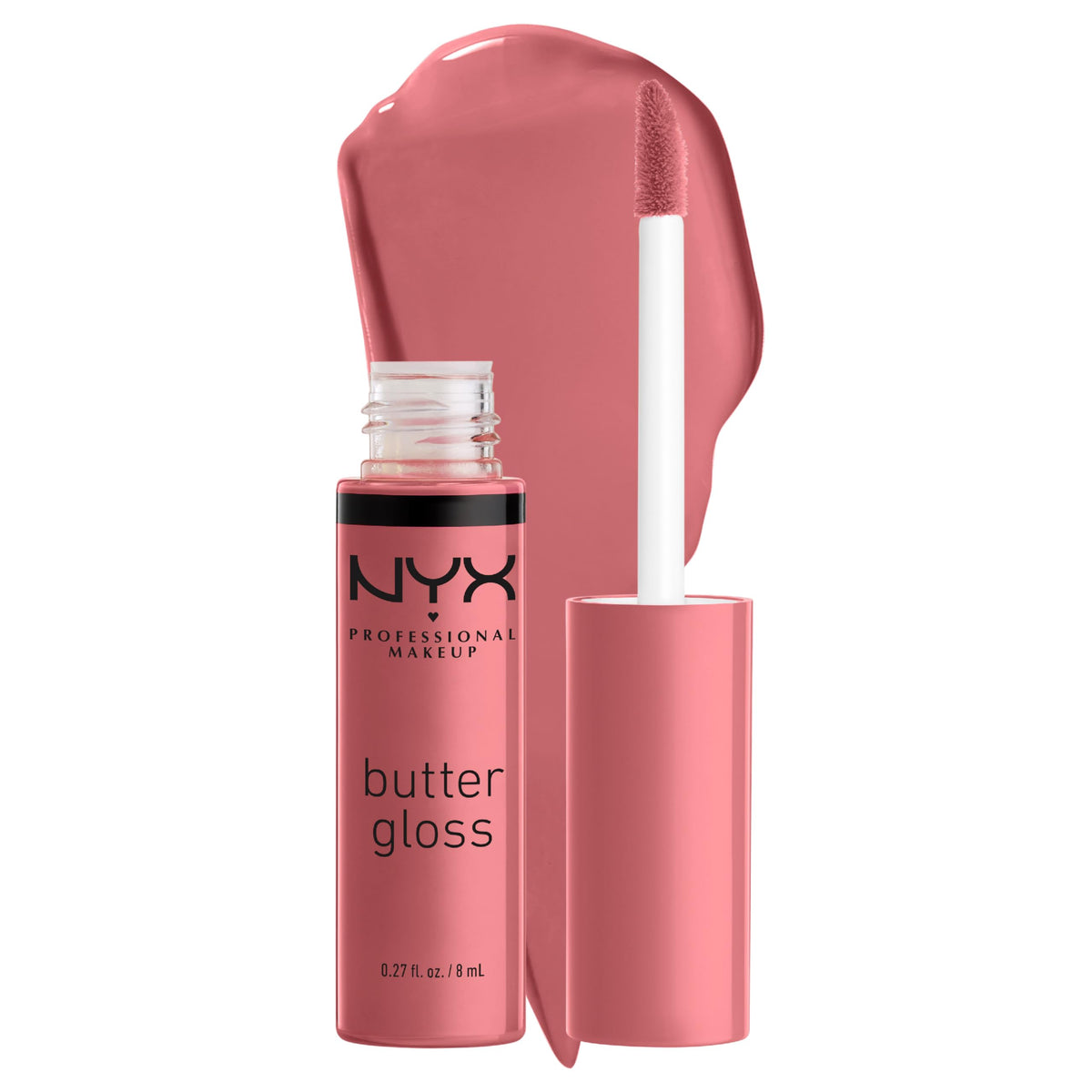 NYX PROFESSIONAL MAKEUP Butter Gloss, Non-Sticky Lip Gloss - Rocky Road (Wine)