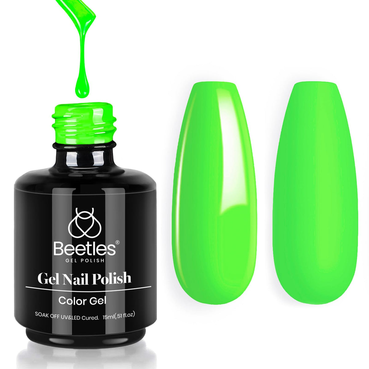 Beetles White Gel Nail Polish, 1pc 15ml White Gel Polish