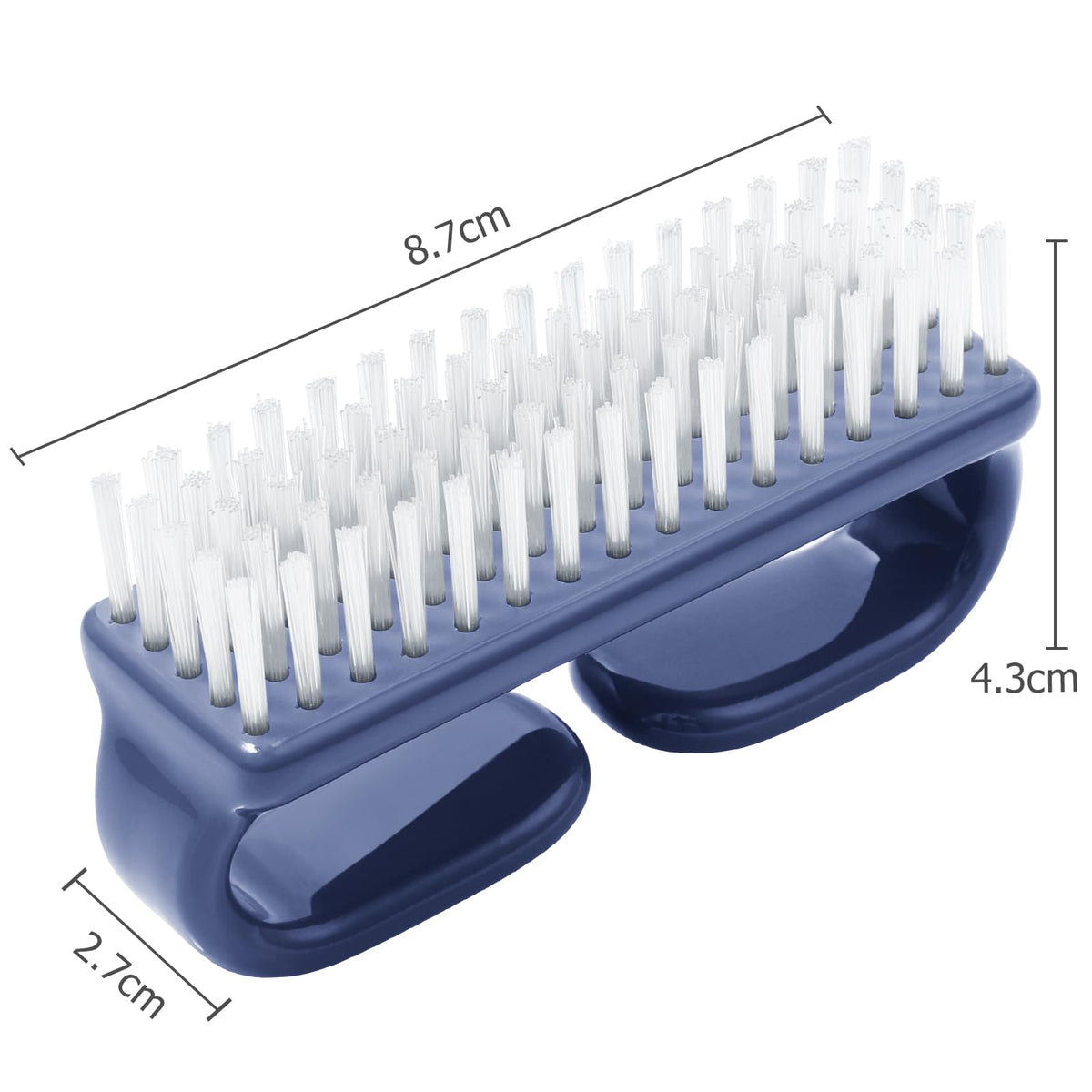 Larbois Handle Grip Nail Brush, Nail Brushes Hand Fingernail Brush Cleaner Scrubbing Kit Pedicure for Toes and Nails Men Women (4 Pack)