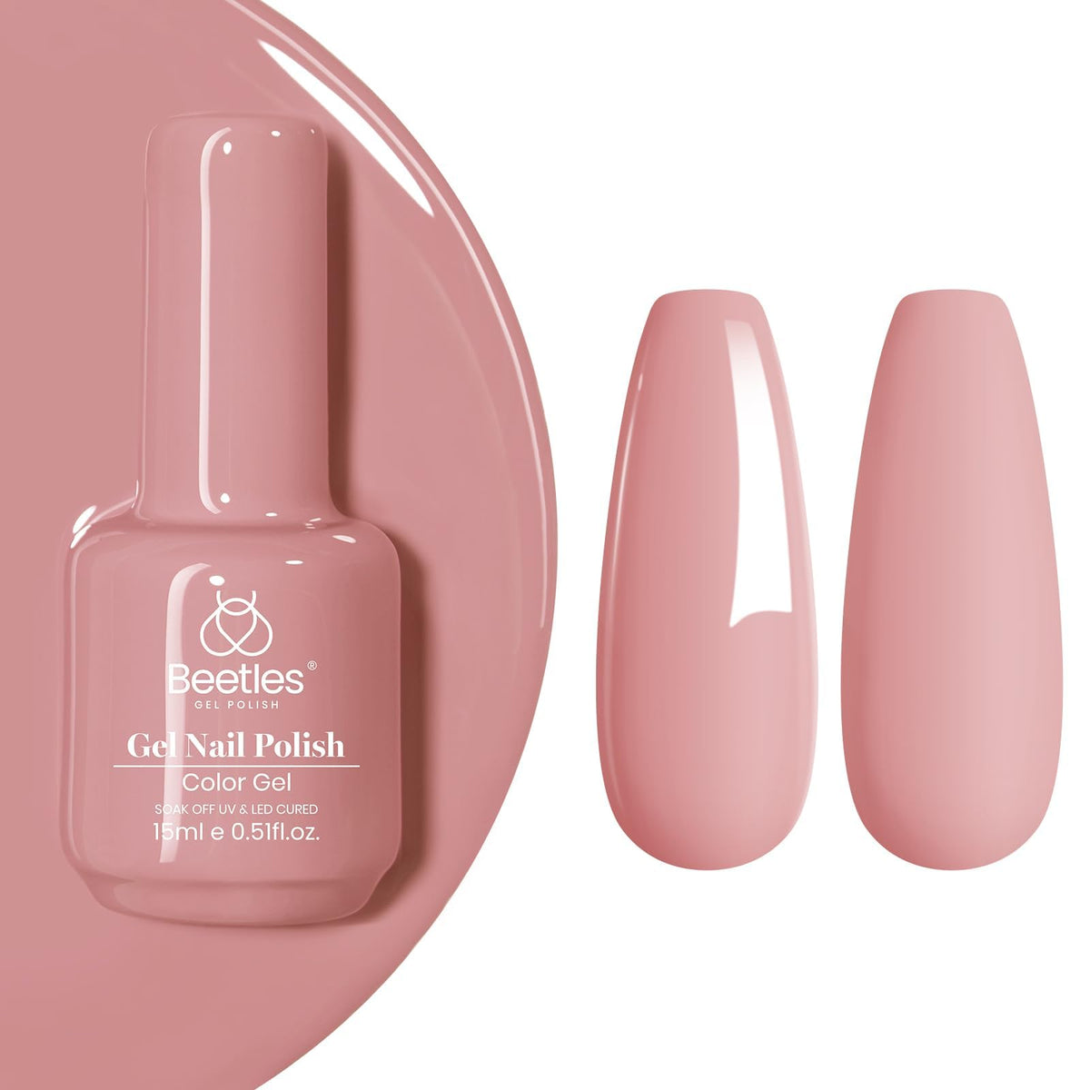 Beetles White Gel Nail Polish, 1pc 15ml White Gel Polish