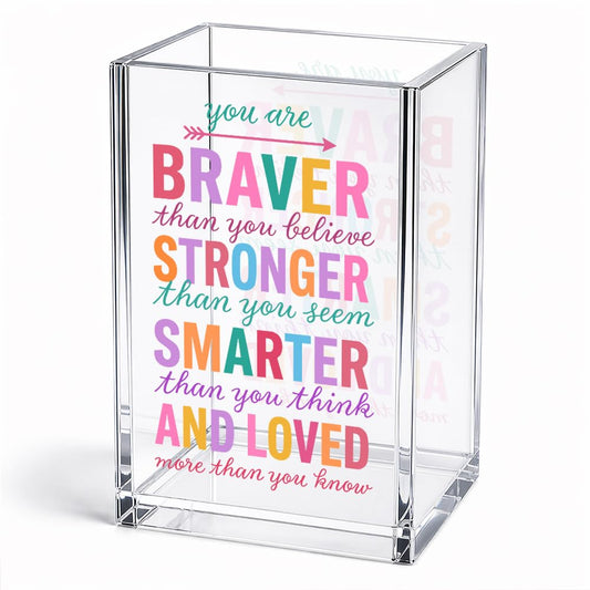 Beautiful Girl You Can Acrylic Pencil Holder Cup Gifts for Daughter