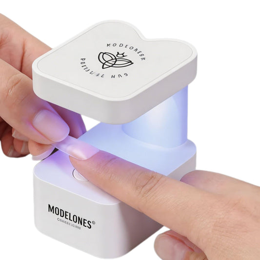 modelones Mini UV Light for Gel Nails Flash Curing 2 Timers Nail Stuff