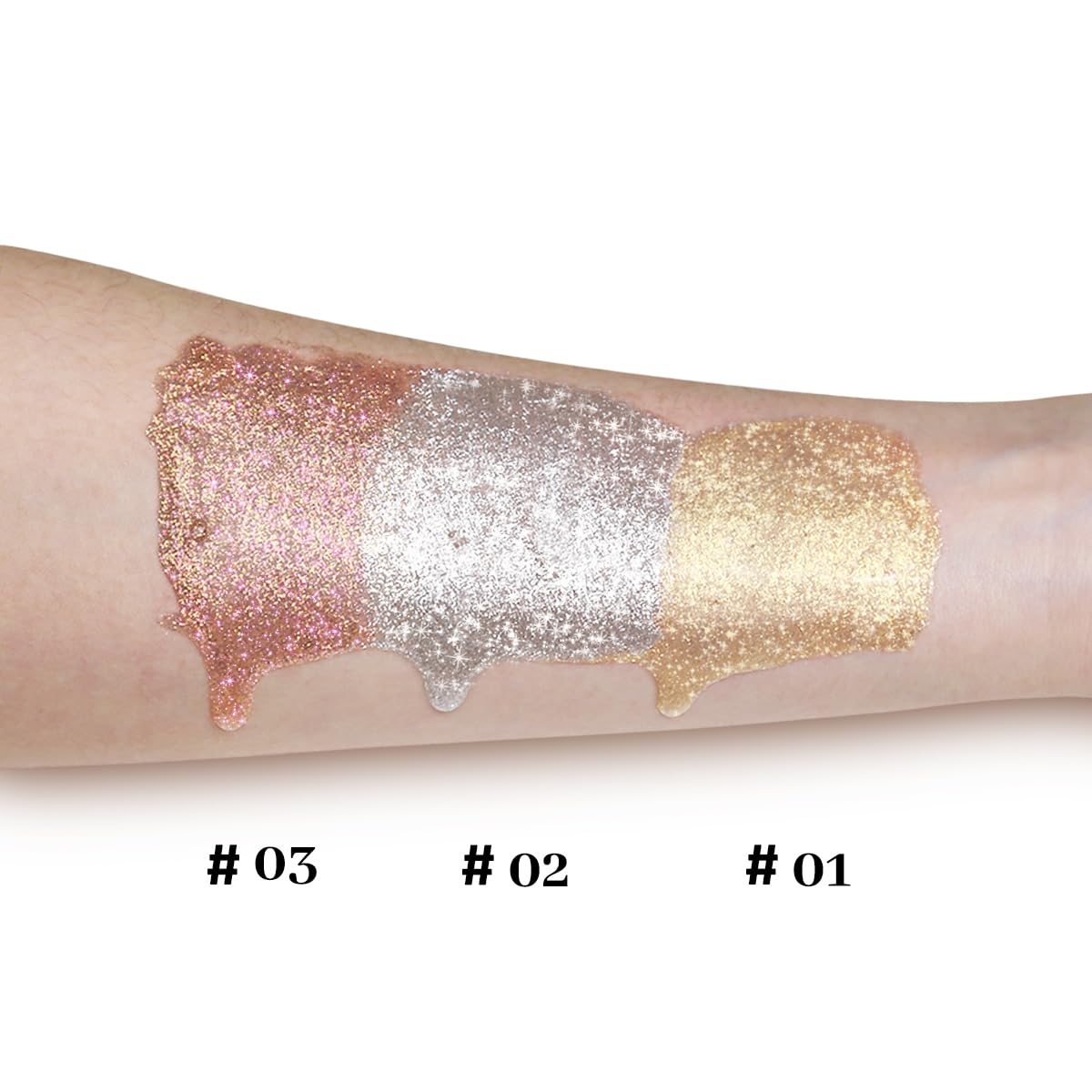 UCANBE Body Glitter Drops, Hydrating Shimmer for Face Glow