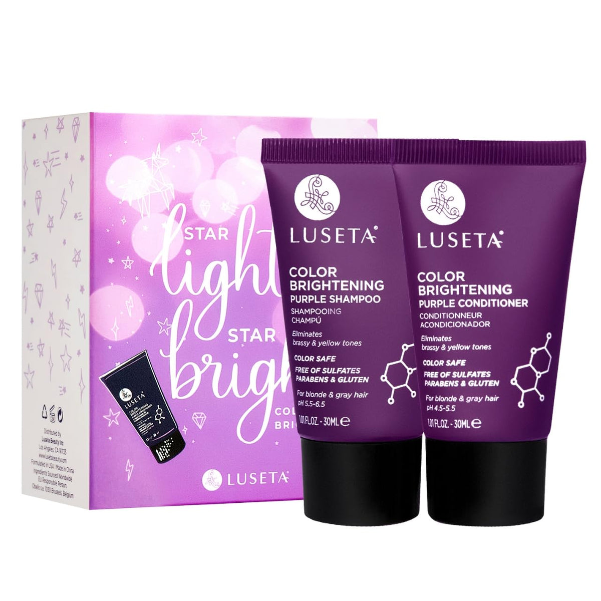 Luseta Rosemary Mint Shampoo and Conditioner Set for Hair Strengthening
