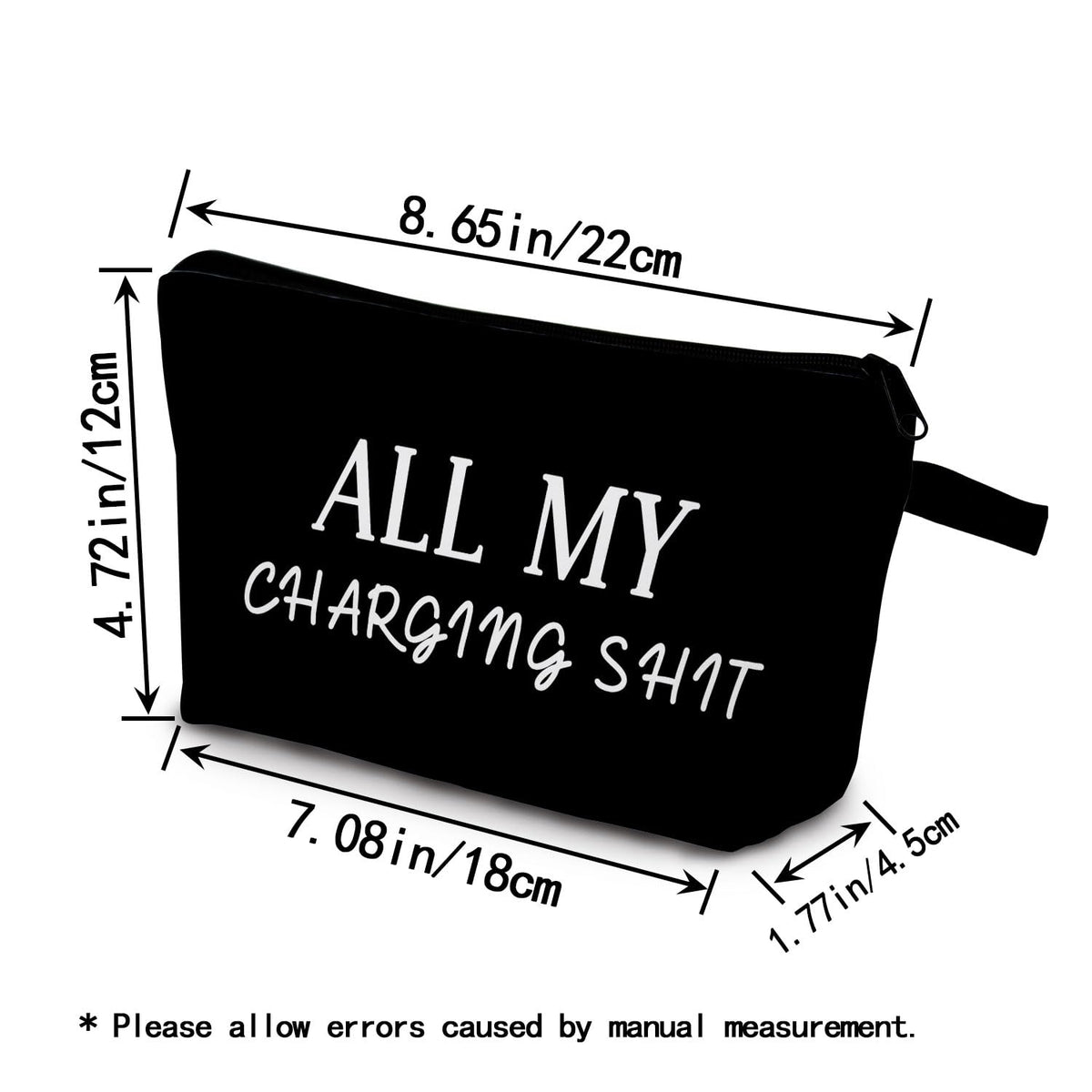 Funny Quote Print Small Cosmetic Bag -1