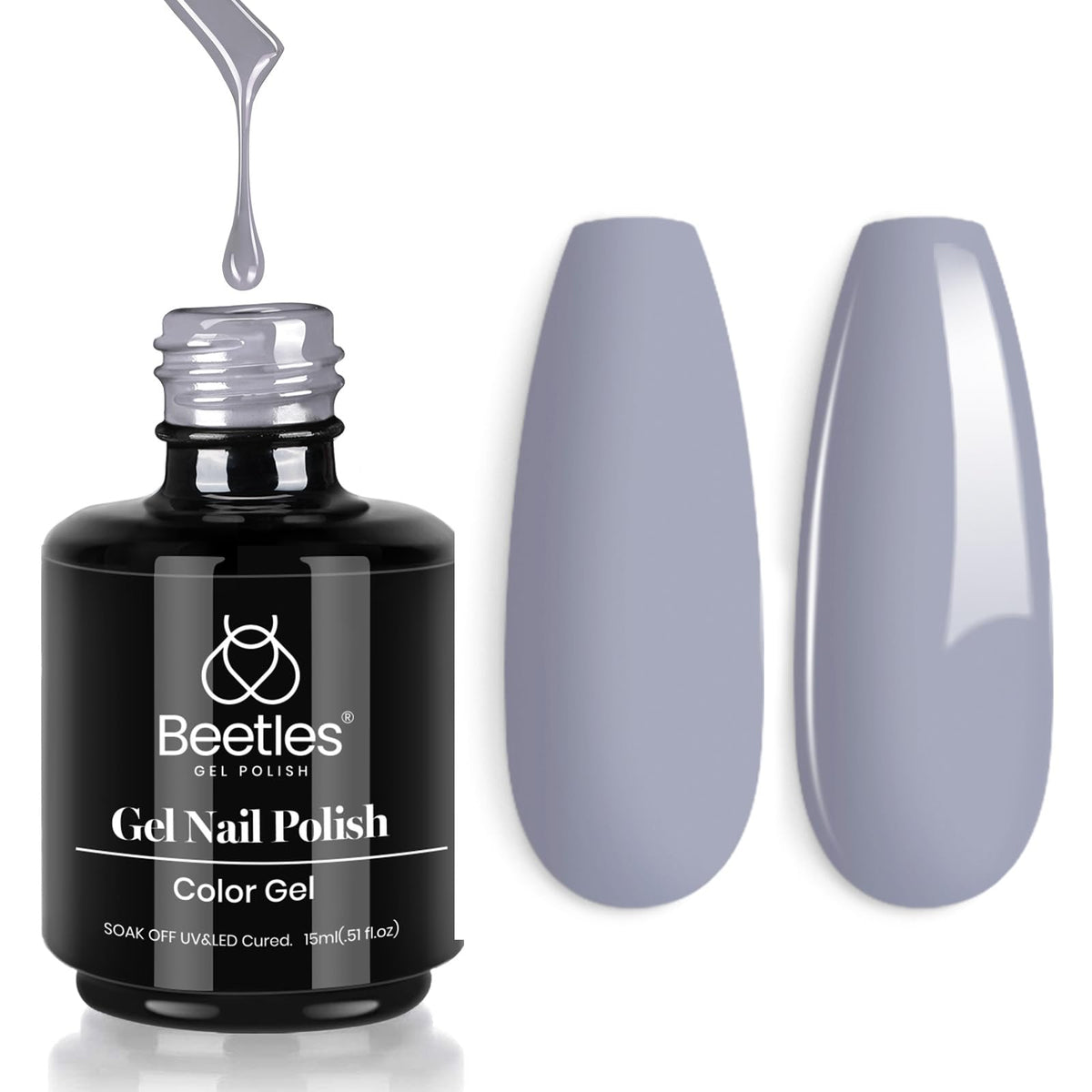 Beetles White Gel Nail Polish, 1pc 15ml White Gel Polish