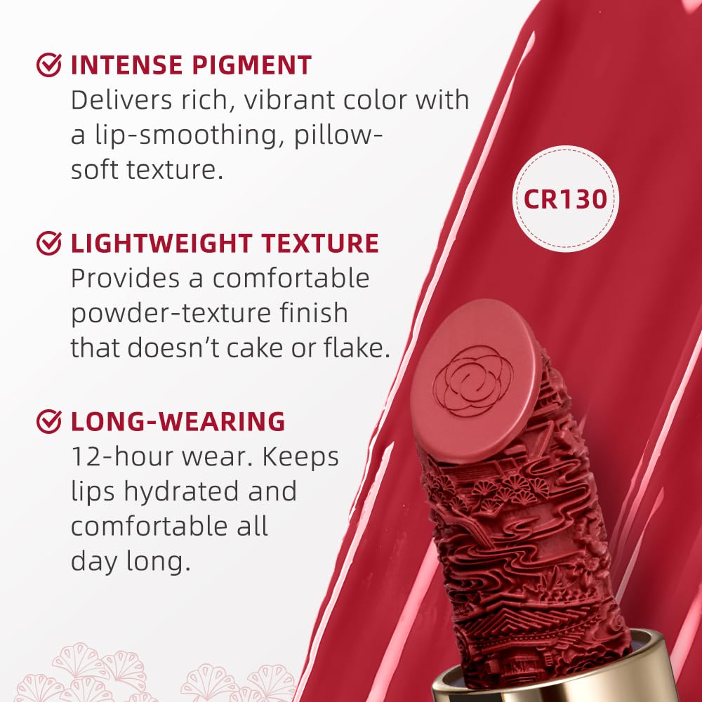 Catkin Semi-Matte Lipstick Hydrating High Impact Color Infused with Vitamin E and Avocado Oil Smooth Soft Texture Long Lasting Matte Finish 129