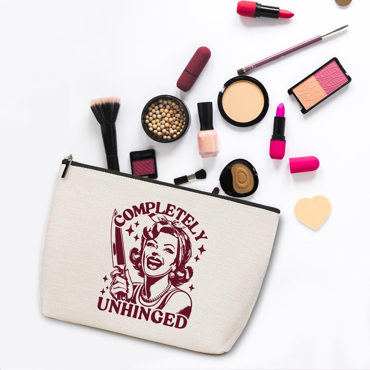 Funny Housewife Makeup Bag Gag Sarcastic Gifts Cosmetic Bags for Women