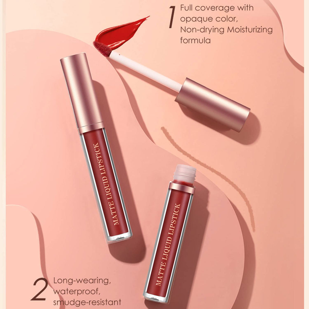 12Pcs Matte Liquid Lipstick and Lip Liner Set, Lip Makeup Combo (Set A)
