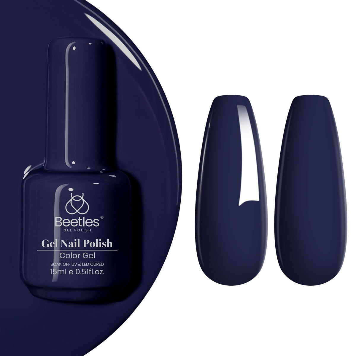 Beetles White Gel Nail Polish, 1pc 15ml White Gel Polish