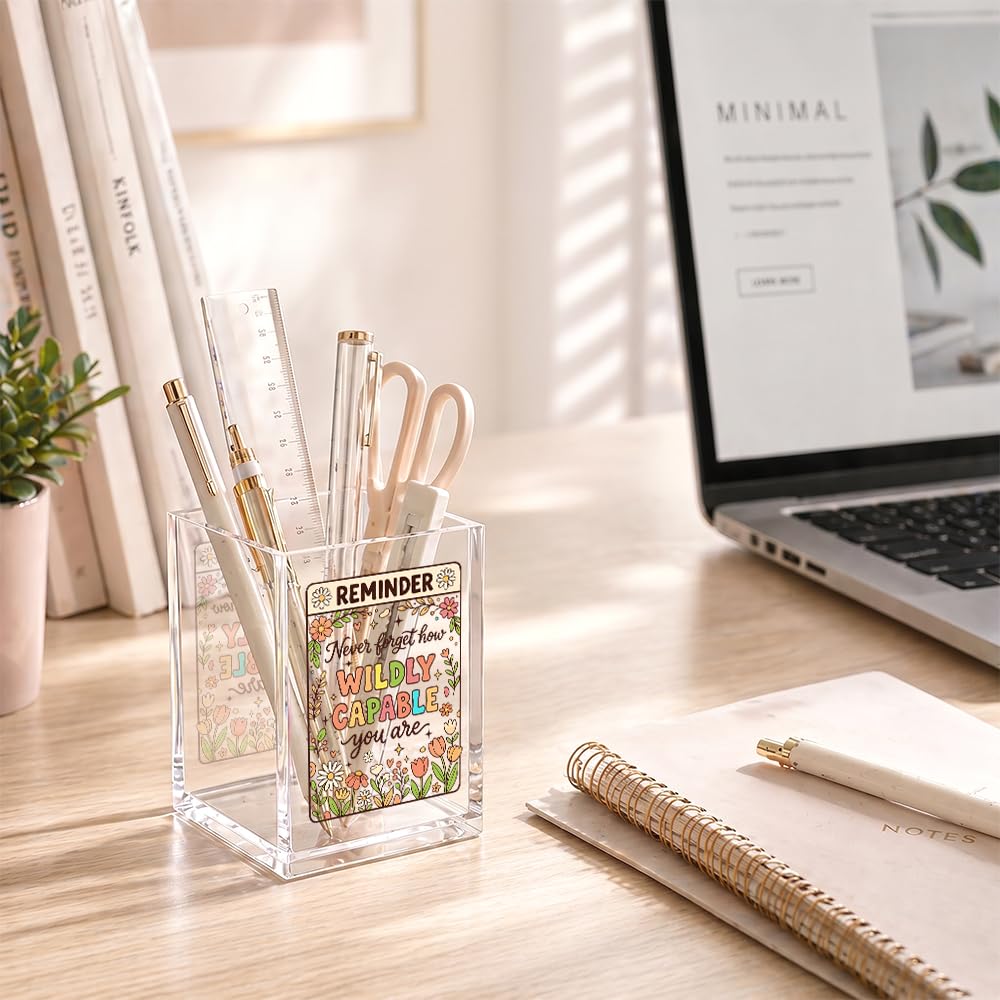 Beautiful Girl You Can Acrylic Pencil Holder Cup Gifts for Daughter