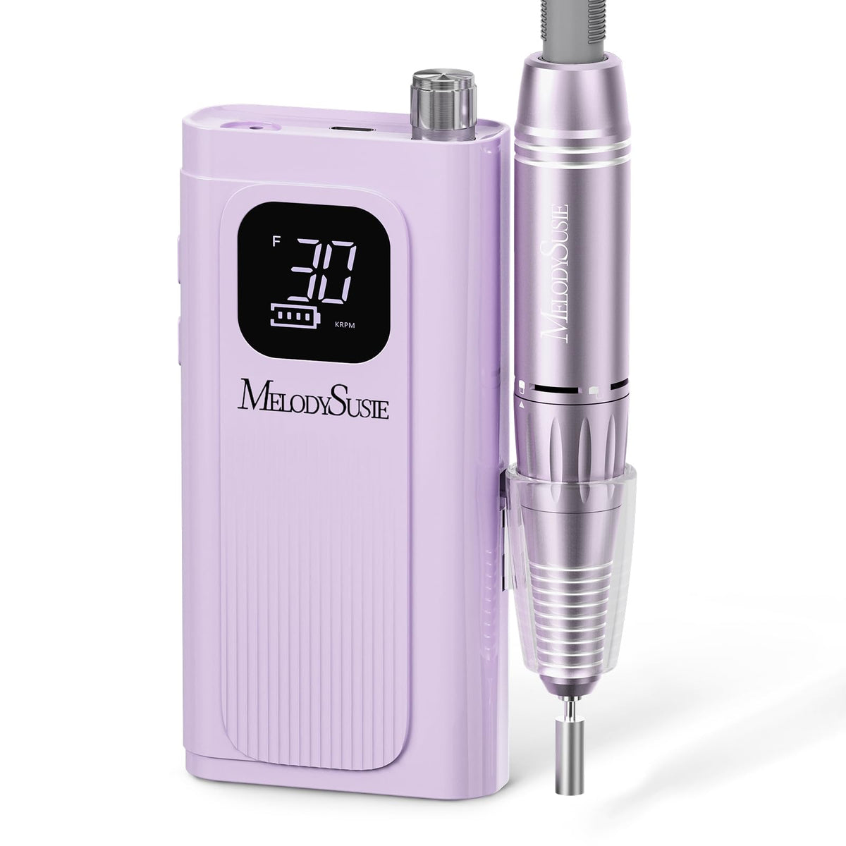 MelodySusie Clip-On SC300F Cordless Nail Drill 30,000 RPM for Beginners