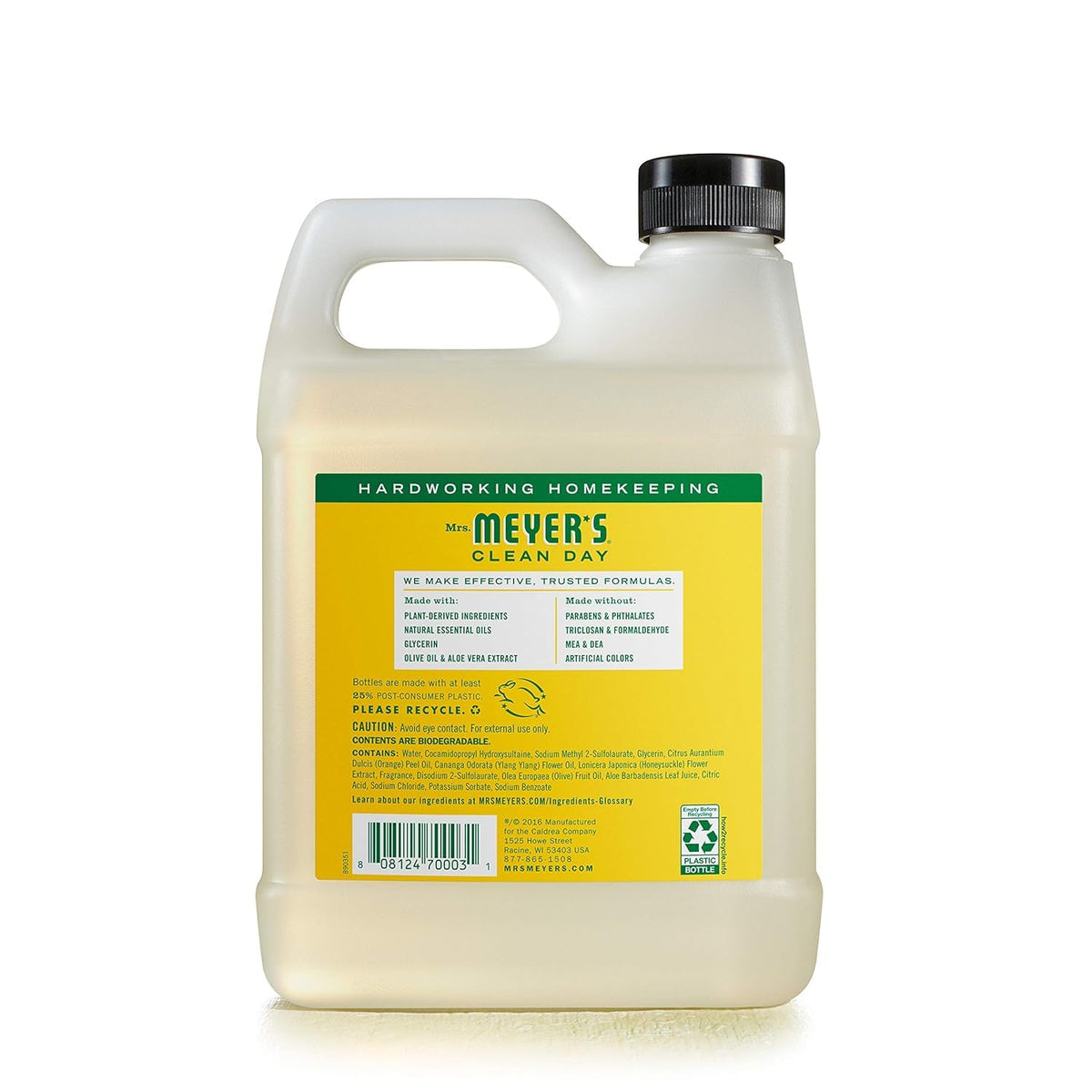 Mrs. Meyer's Clean Day, Hand Soap Refill, Lemon Verbena Scent, 33 Fl Oz
