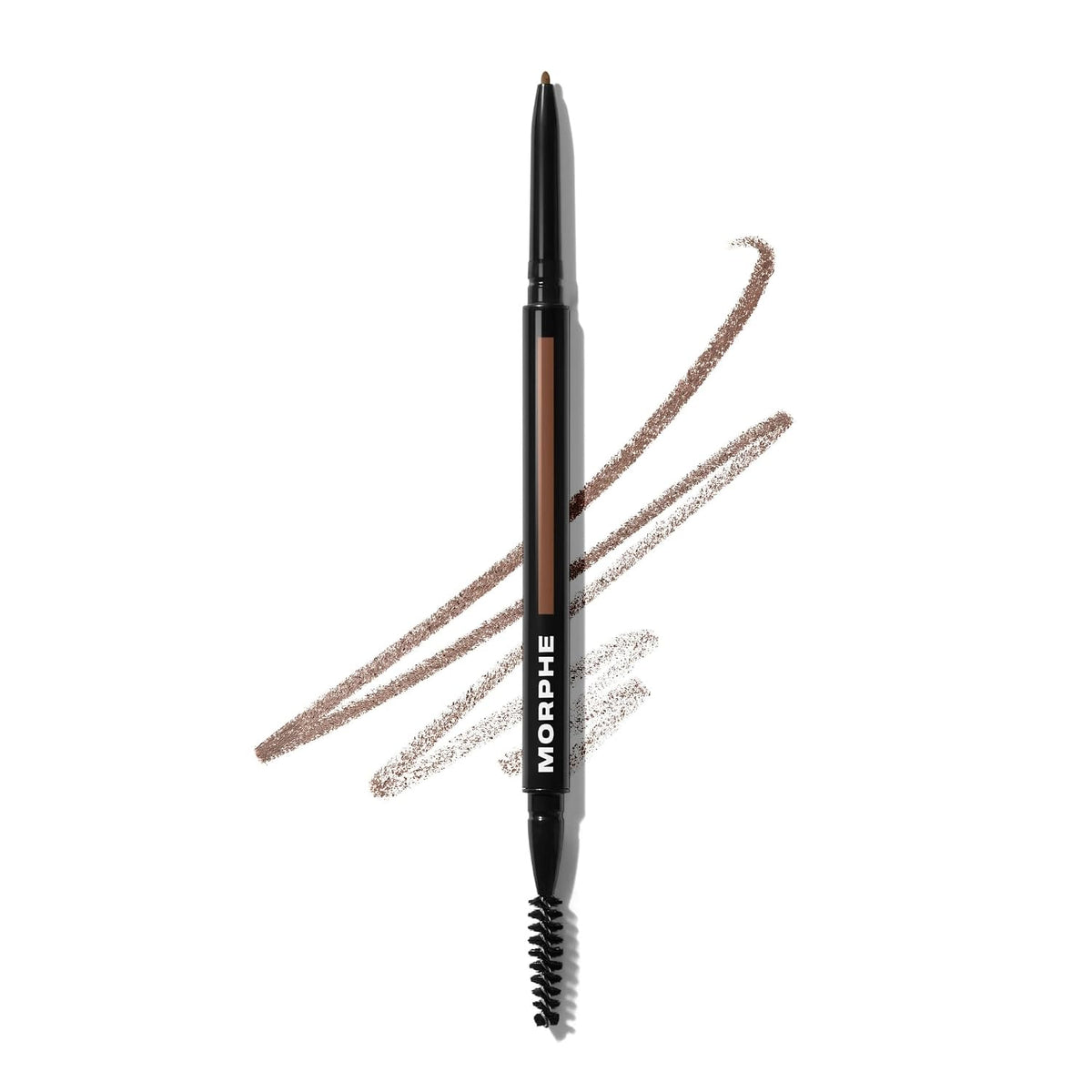 Morphe Micro Dual Eyebrow Pencil - Dual-Ended Brow Pencil Featuring a Retractable, Ultra-Precise, Pointed Tip - Richly Pigmented, Smooth-Gliding, Long-Lasting Wax Formula - Java (0.003 oz)
