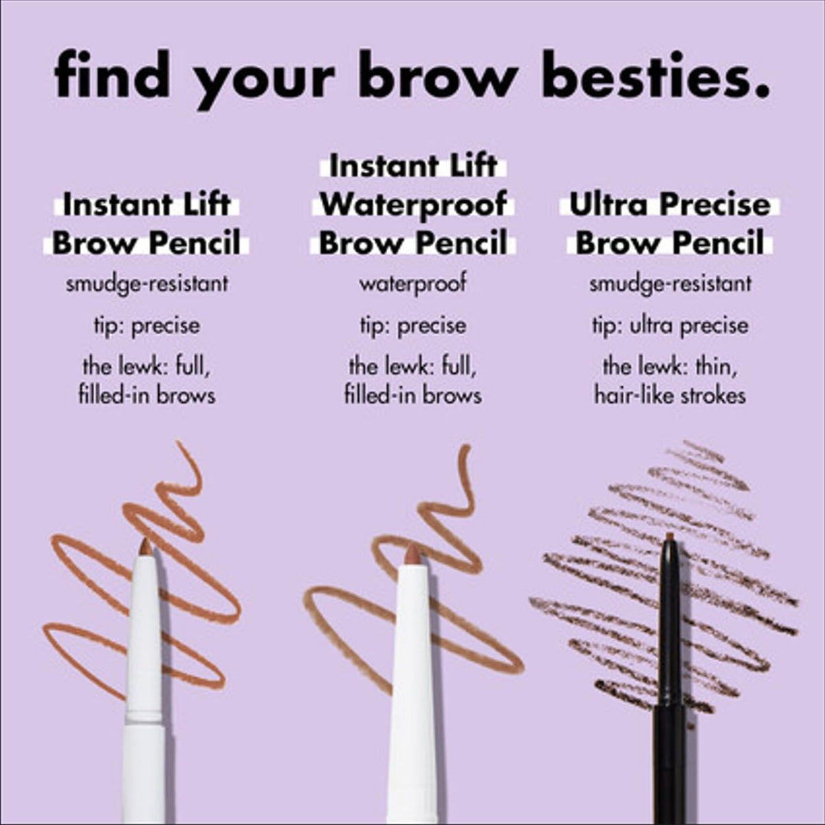 e.l.f. Instant Lift Brow Pencil, Dual-Sided, Taupe