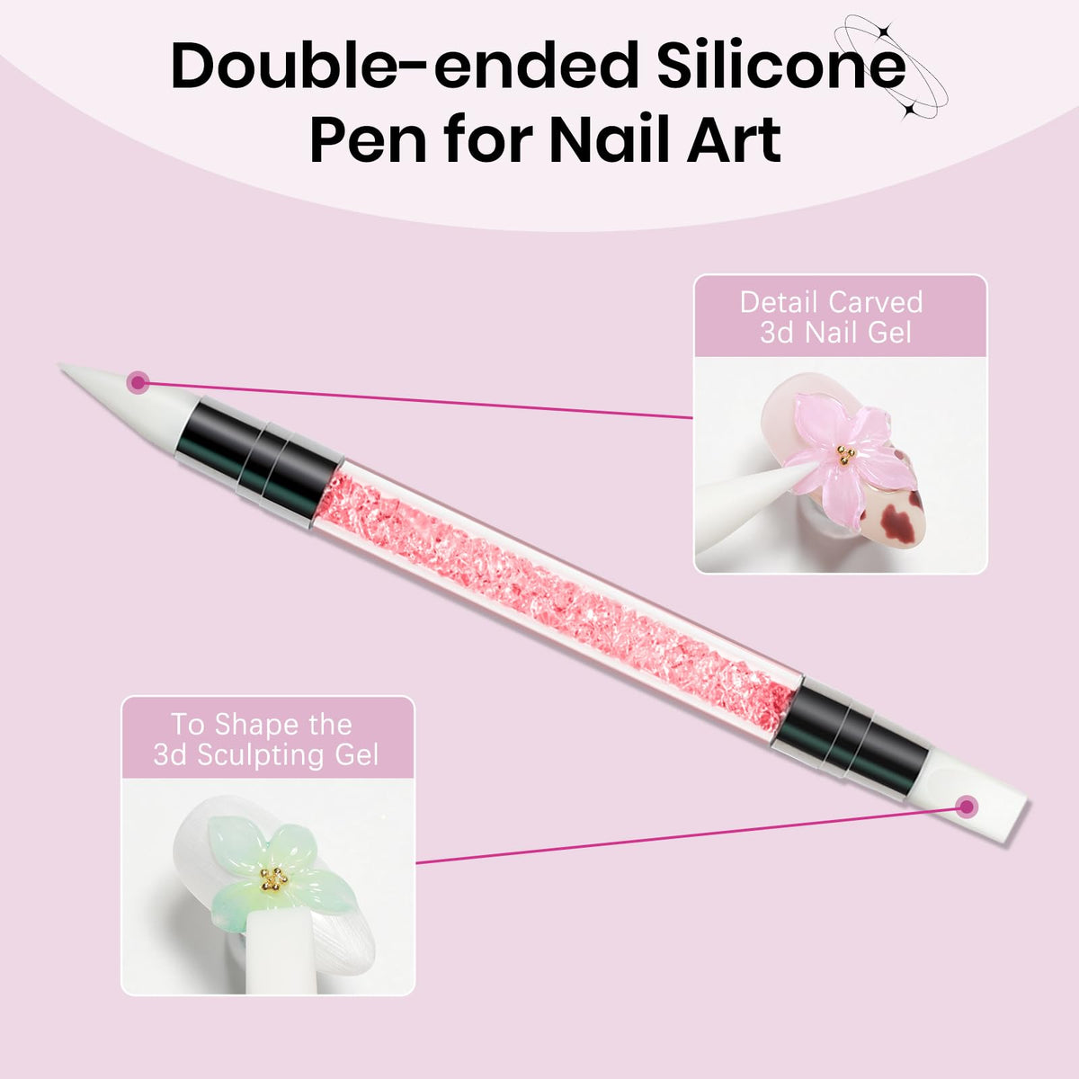 3D Gel for Nail Art, Clear 3d Sculpting Gel for Nail Art
