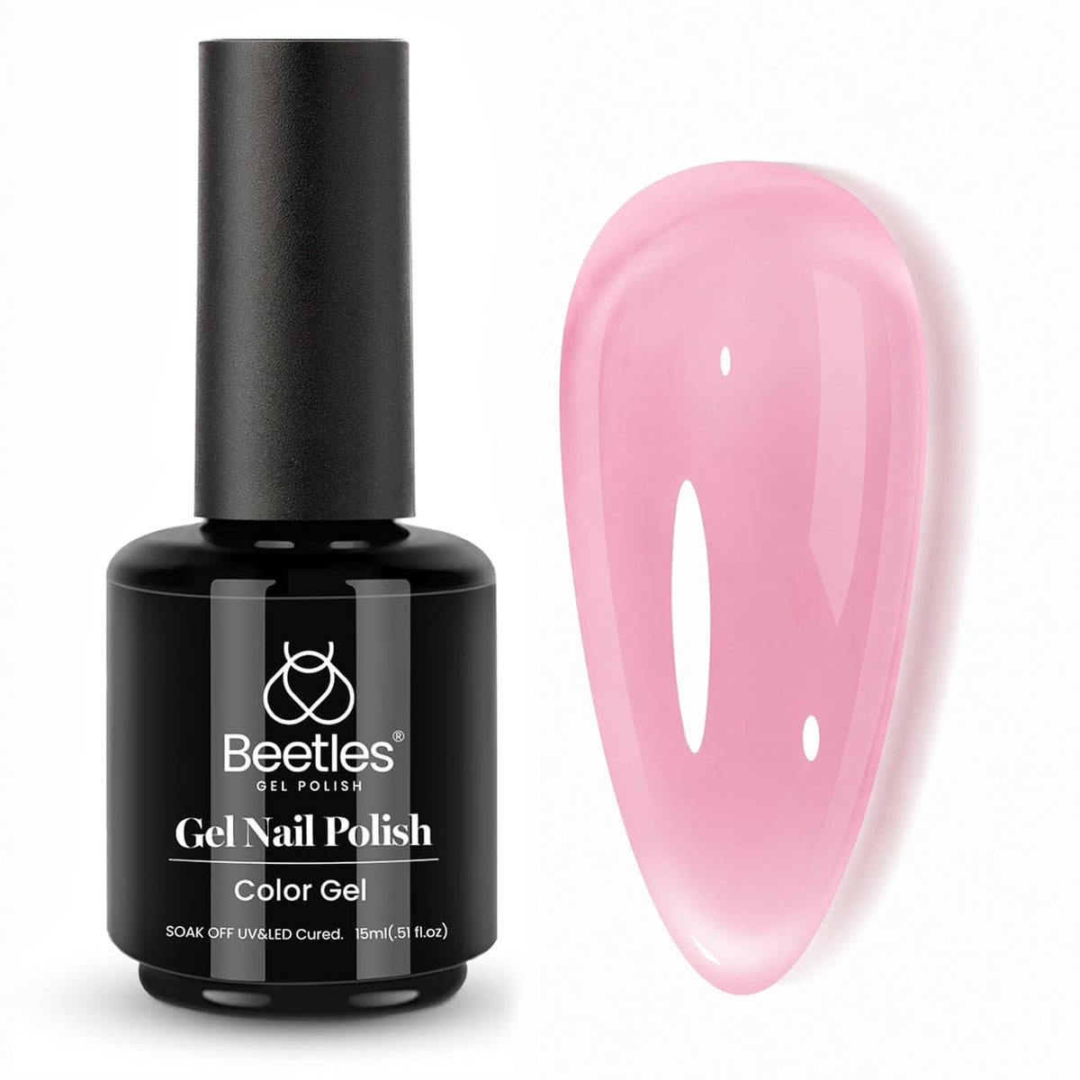 Beetles White Gel Nail Polish, 1pc 15ml White Gel Polish
