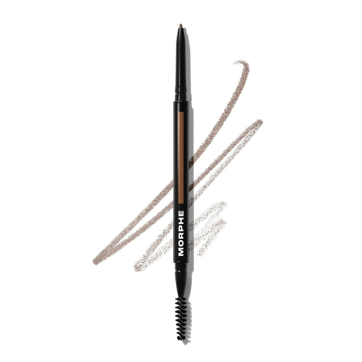 Morphe Micro Dual Eyebrow Pencil - Dual-Ended Brow Pencil Featuring a Retractable, Ultra-Precise, Pointed Tip - Richly Pigmented, Smooth-Gliding, Long-Lasting Wax Formula - Java (0.003 oz)