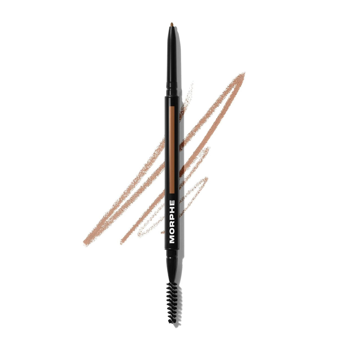 Morphe Micro Dual Eyebrow Pencil - Dual-Ended Brow Pencil Featuring a Retractable, Ultra-Precise, Pointed Tip - Richly Pigmented, Smooth-Gliding, Long-Lasting Wax Formula - Java (0.003 oz)