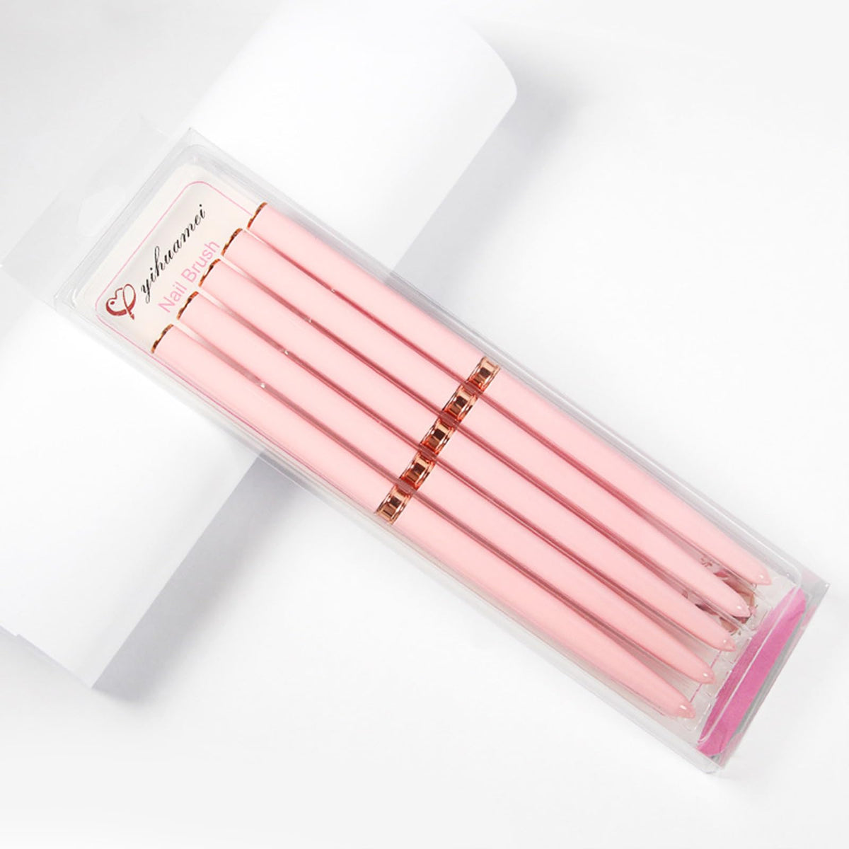 5 Pcs Nail Art Sculpture Pen Dual Tipped Silicone Nail Tools Nail Art Silicone Brushes for Design Nail Carving Drawing Shaping Effect
