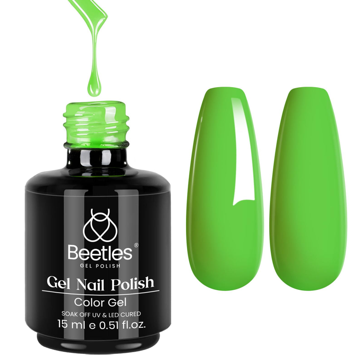 Beetles White Gel Nail Polish, 1pc 15ml White Gel Polish