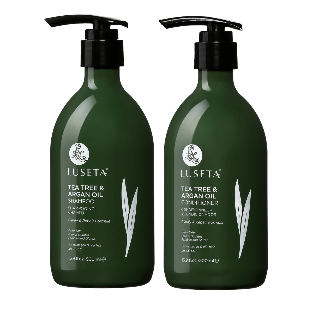 Luseta Rosemary Mint Shampoo and Conditioner Set for Hair Strengthening