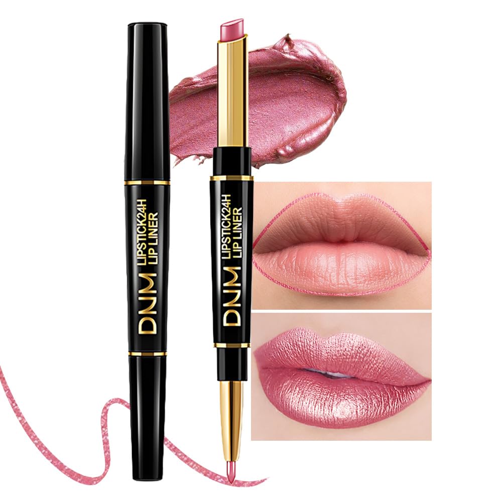 evpct 3Pcs Chestnut Nude Brown Matte Lip Liner and Lipstick Combo Set Kit for Women Antique Rose Magic Lipstick 24 Hours Original Lip Liner Makeup Stain Long Lasting Waterproof Smudge Proof labial