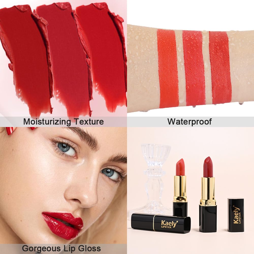 evpct Rich Rose Velvet Matte Lipstick Long Lasting Waterproof for Women