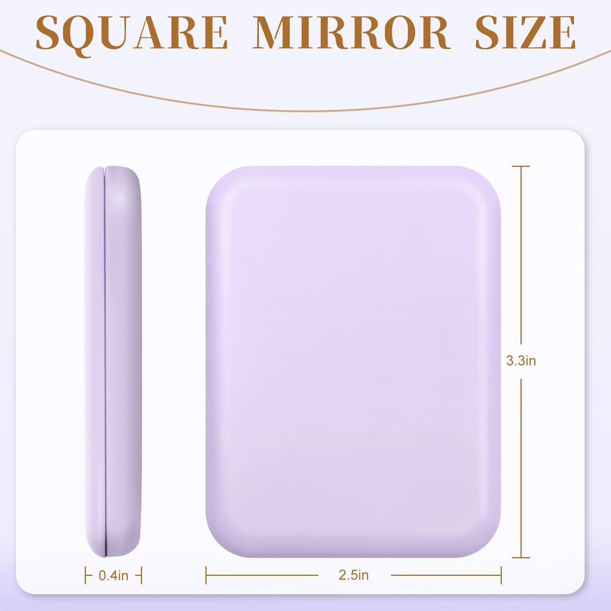 Compact Mirror with Light, 1X/3X Magnification LED Pocket Mirror for Women