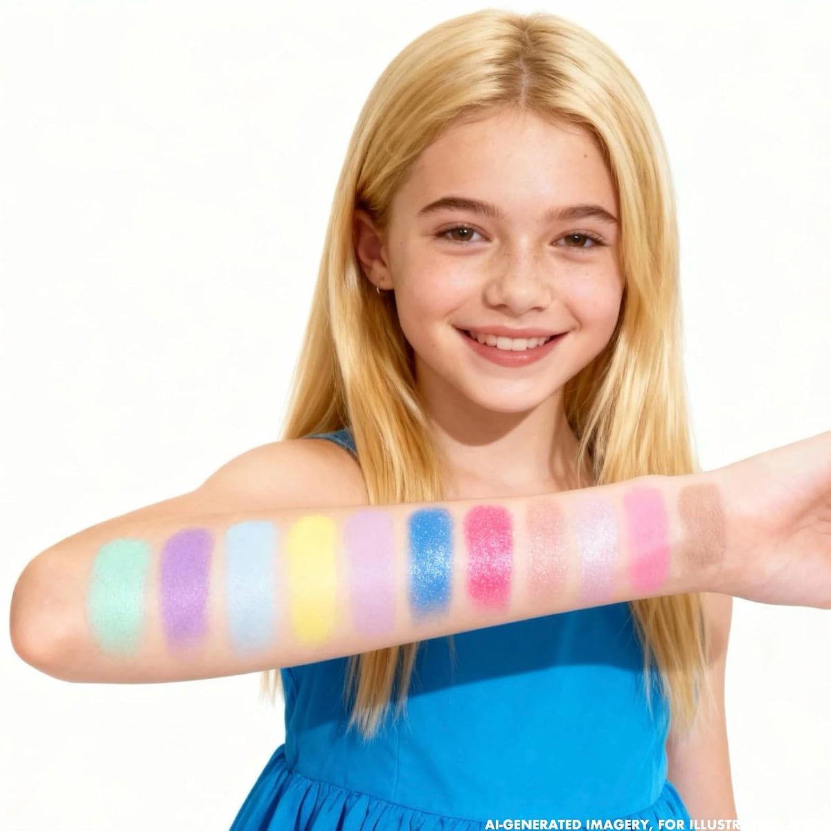 Alice in Wonderland 55-Well Face Palette, Eyeshadow, Ages 13+