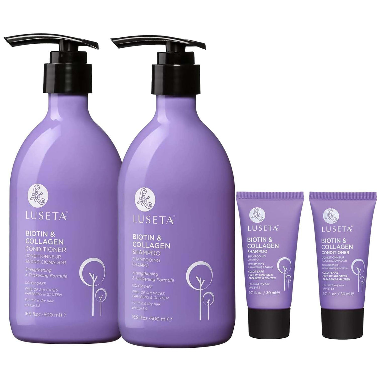 Luseta Biotin Shampoo and Conditioner Set, Thickening for Thinning Hair