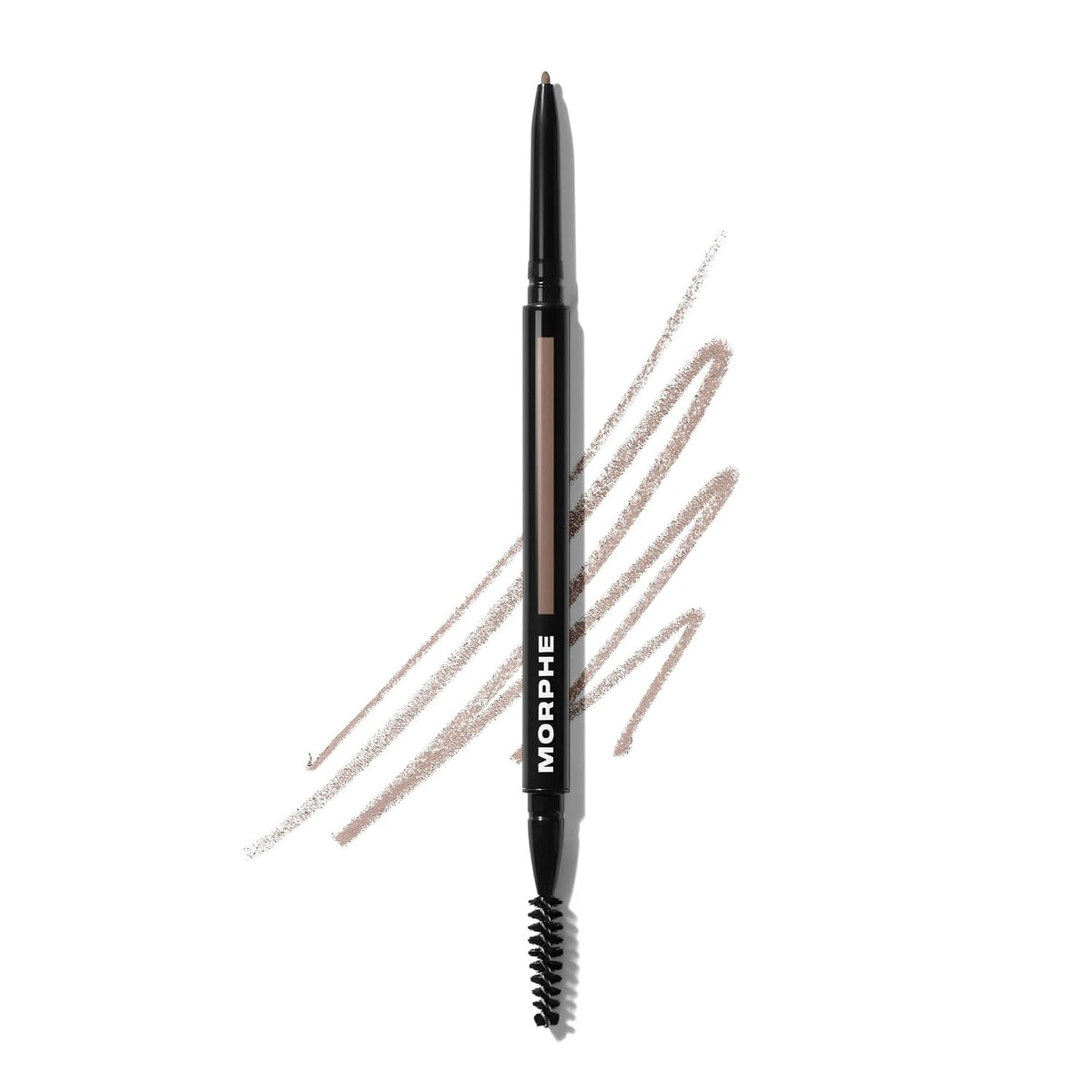 Morphe Micro Dual Eyebrow Pencil - Dual-Ended Brow Pencil Featuring a Retractable, Ultra-Precise, Pointed Tip - Richly Pigmented, Smooth-Gliding, Long-Lasting Wax Formula - Java (0.003 oz)