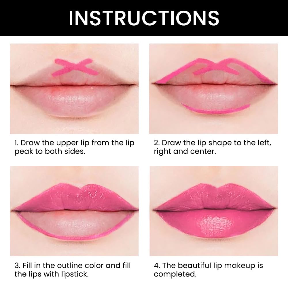 evpct 3Pcs Chestnut Nude Brown Matte Lip Liner and Lipstick Combo Set Kit for Women Antique Rose Magic Lipstick 24 Hours Original Lip Liner Makeup Stain Long Lasting Waterproof Smudge Proof labial