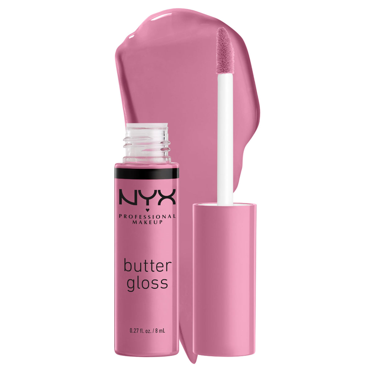 NYX PROFESSIONAL MAKEUP Butter Gloss, Non-Sticky Lip Gloss - Rocky Road (Wine)