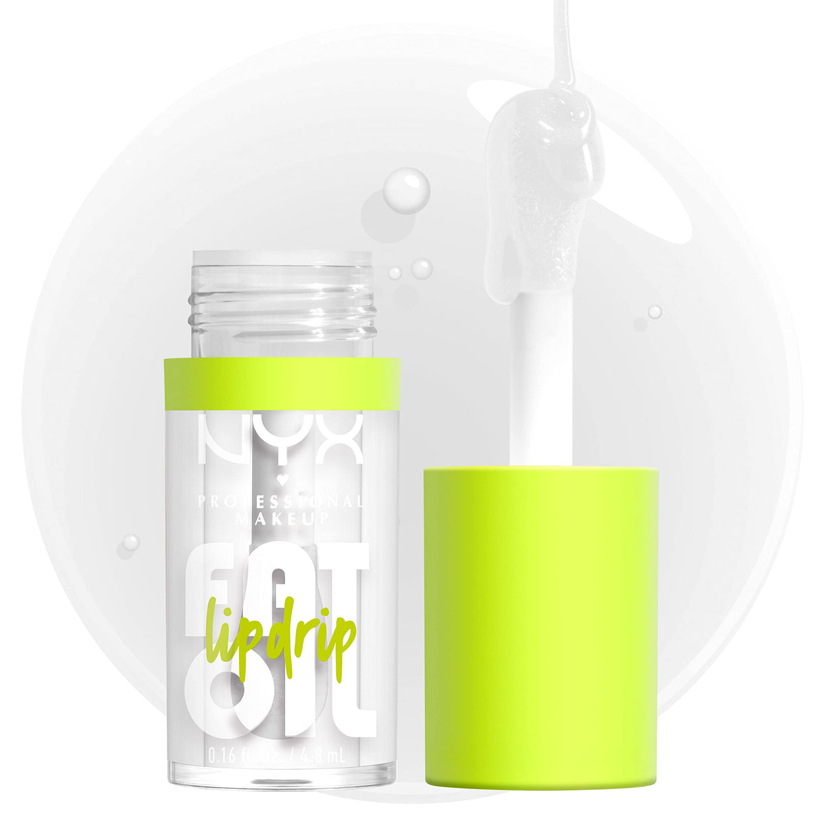 NYX PROFESSIONAL MAKEUP Fat Oil Lip Drip, Moisturizing Lip Oil Gloss, Vegan Tinted Formula, Up to 12 HR Hydration - Missed Call (Sheer Pink)