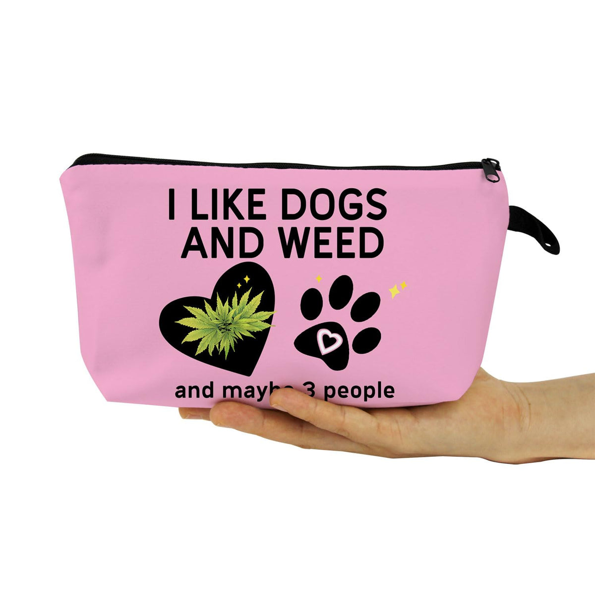 Funny Quote Print Small Cosmetic Bag -1