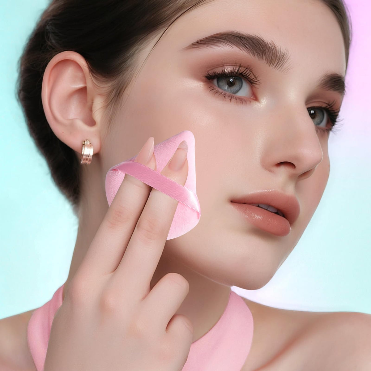 Makeup Sponge Set BS-MALL Triangle Puff 14PCS Non-Latex Beauty Blender Sponges with Travel Case, Soft Makeup Puff for Foundation, Concealer, Cream & Powder, Face & Eye Blending for Sensitive Skin