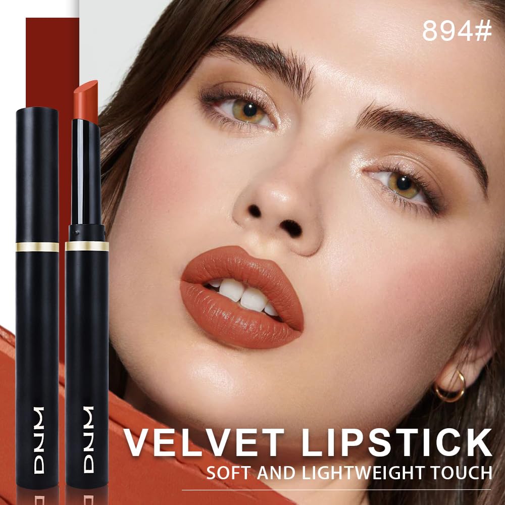 evpct Rich Rose Velvet Matte Lipstick Long Lasting Waterproof for Women