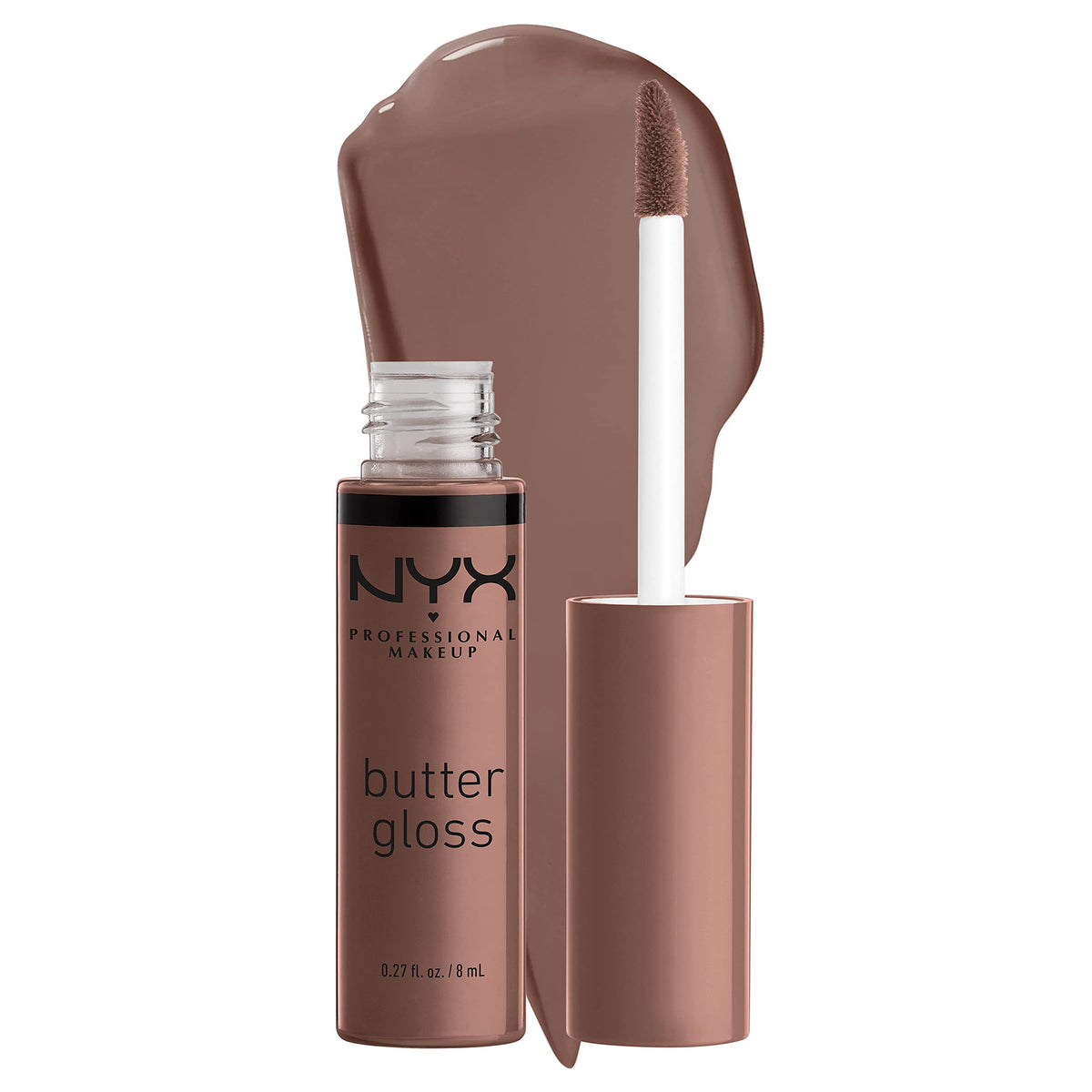 NYX PROFESSIONAL MAKEUP Butter Gloss, Non-Sticky Lip Gloss - Rocky Road (Wine)