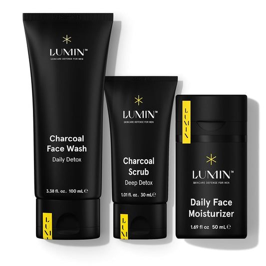Lumin Smooth Operator Skincare Kit for Men | Face Wash Scrub & Moisturizer
